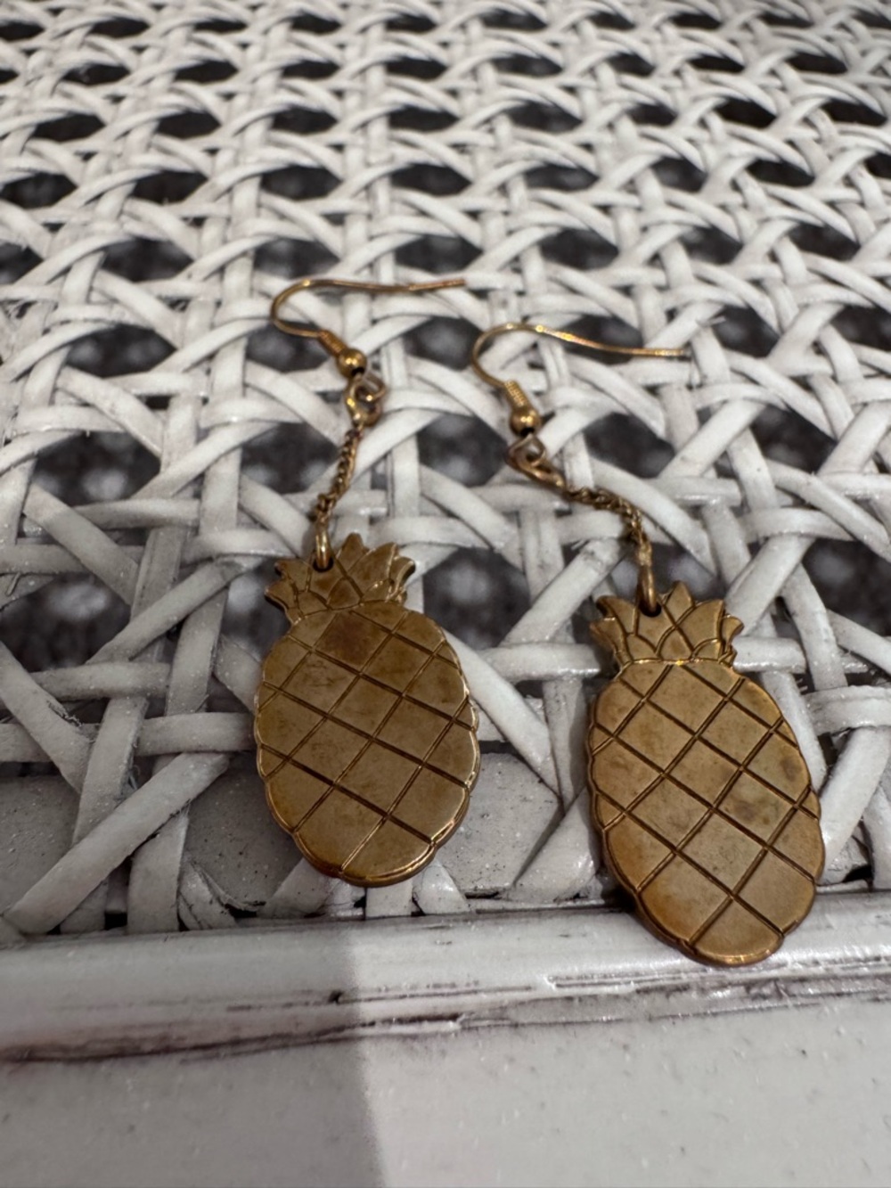 Paul & Joe Gold Pineapple Drop Earrings - Women Jewelry. For pierced ears.